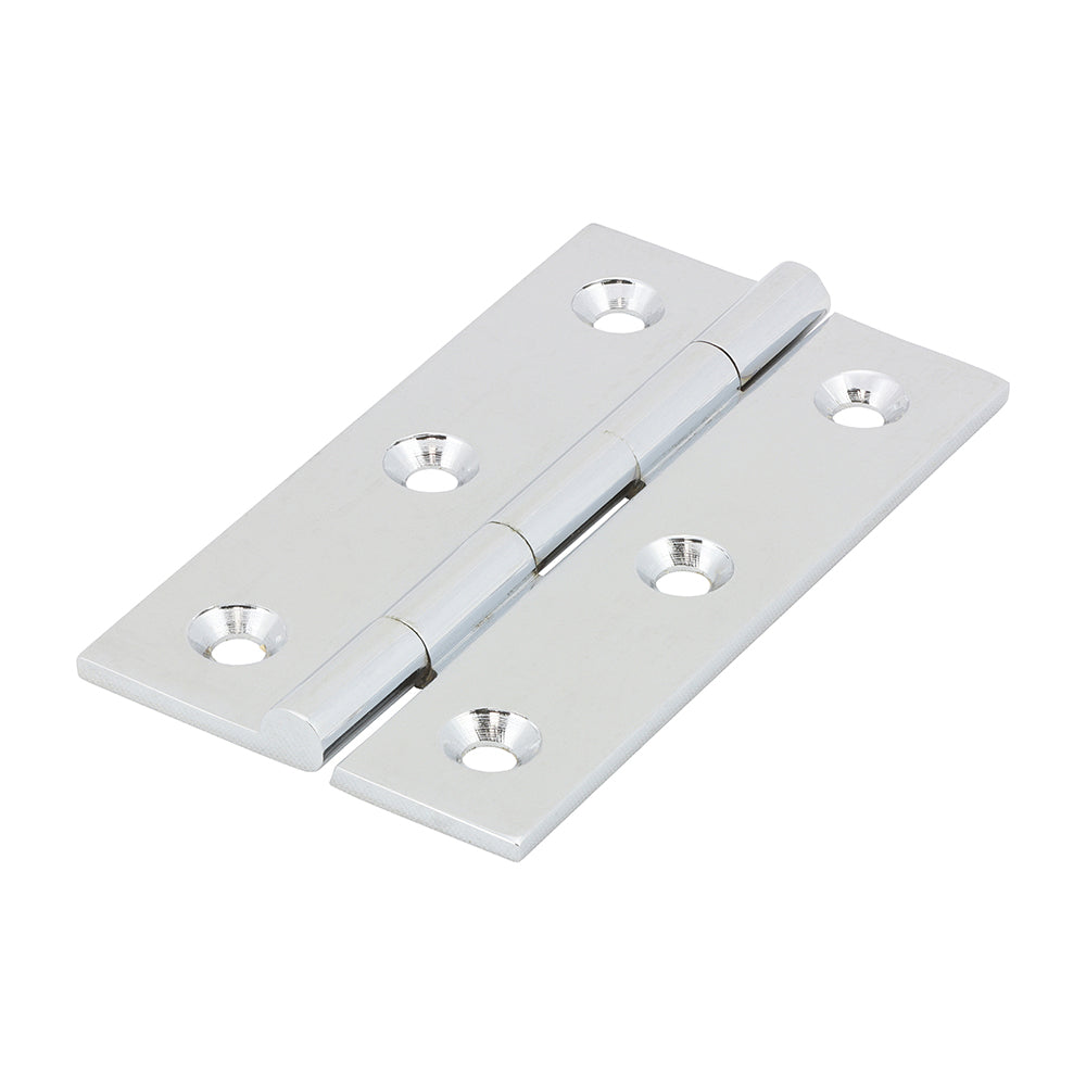 Solid Drawn Hinges - Solid Brass - Polished Chrome