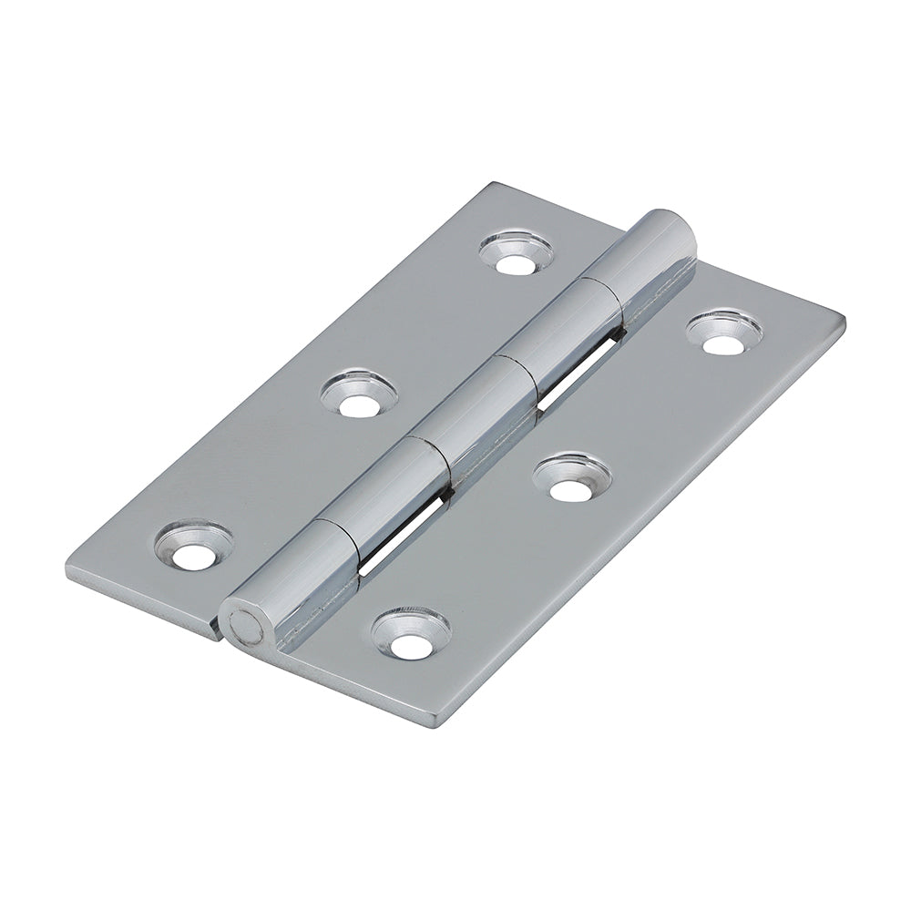 Solid Drawn Hinges - Solid Brass - Polished Chrome