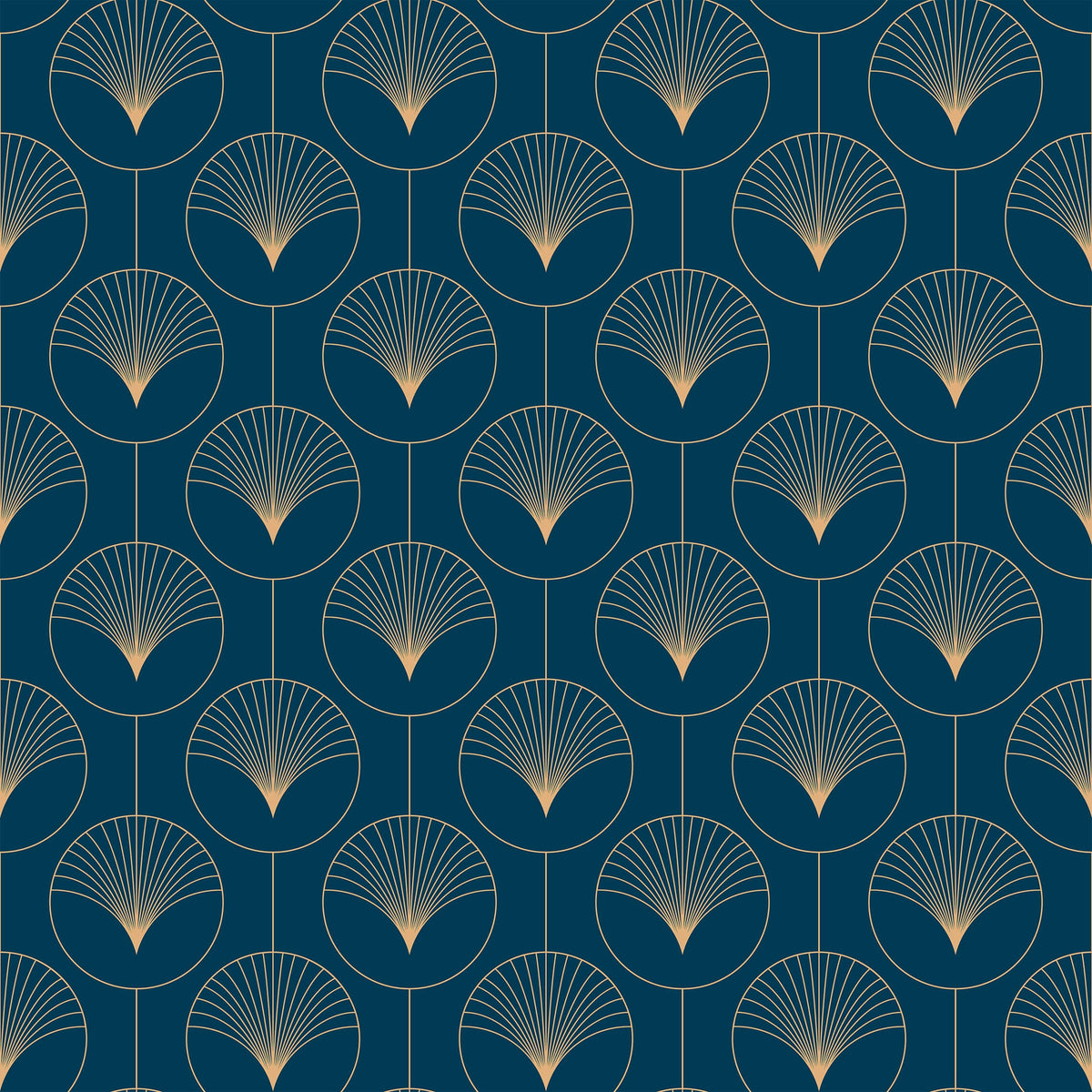 Sorkin Art Deco Circle Wallpaper