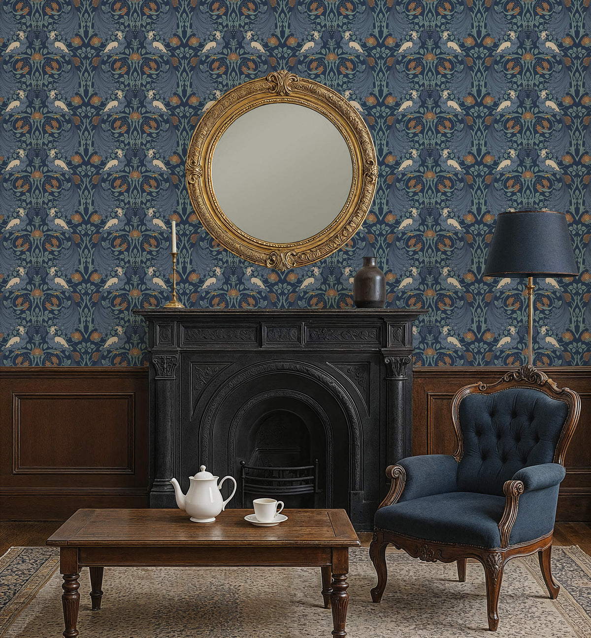 Stanley Vintage Peacock Wallpaper