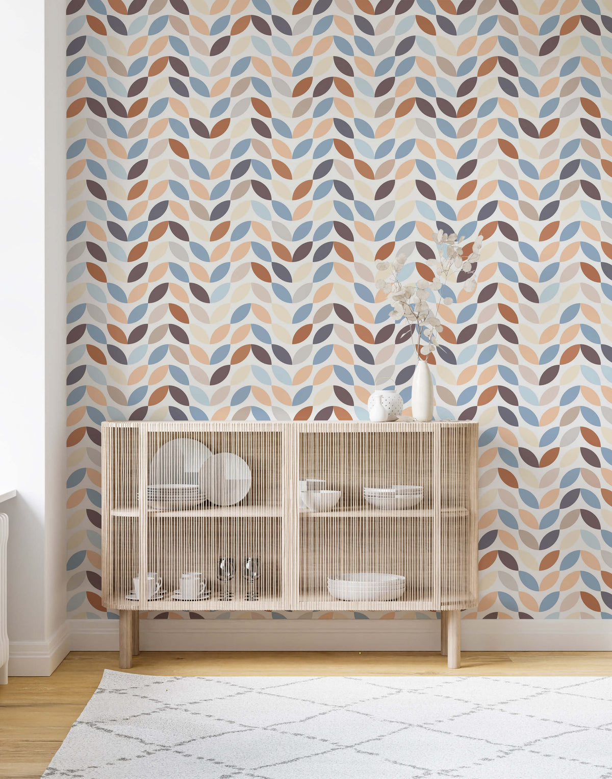 Stem Numerous Retro Colour-ways Wallpaper