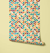 Stem Numerous Retro Colour-ways Wallpaper