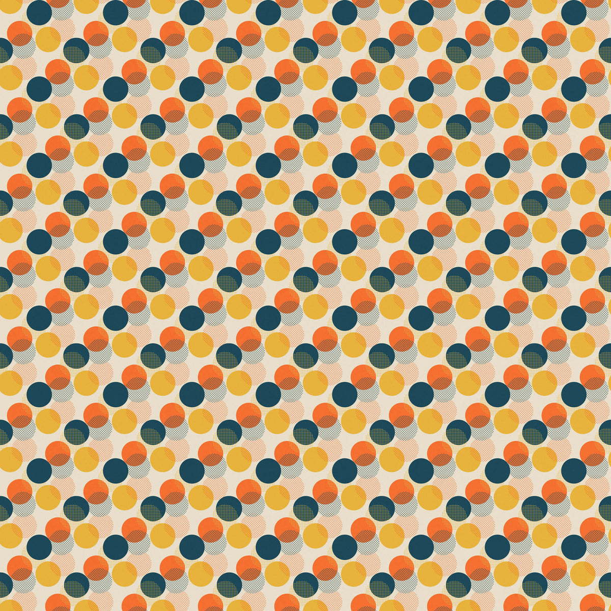 Stoop Introducing Mid-century Circle Wallpaper