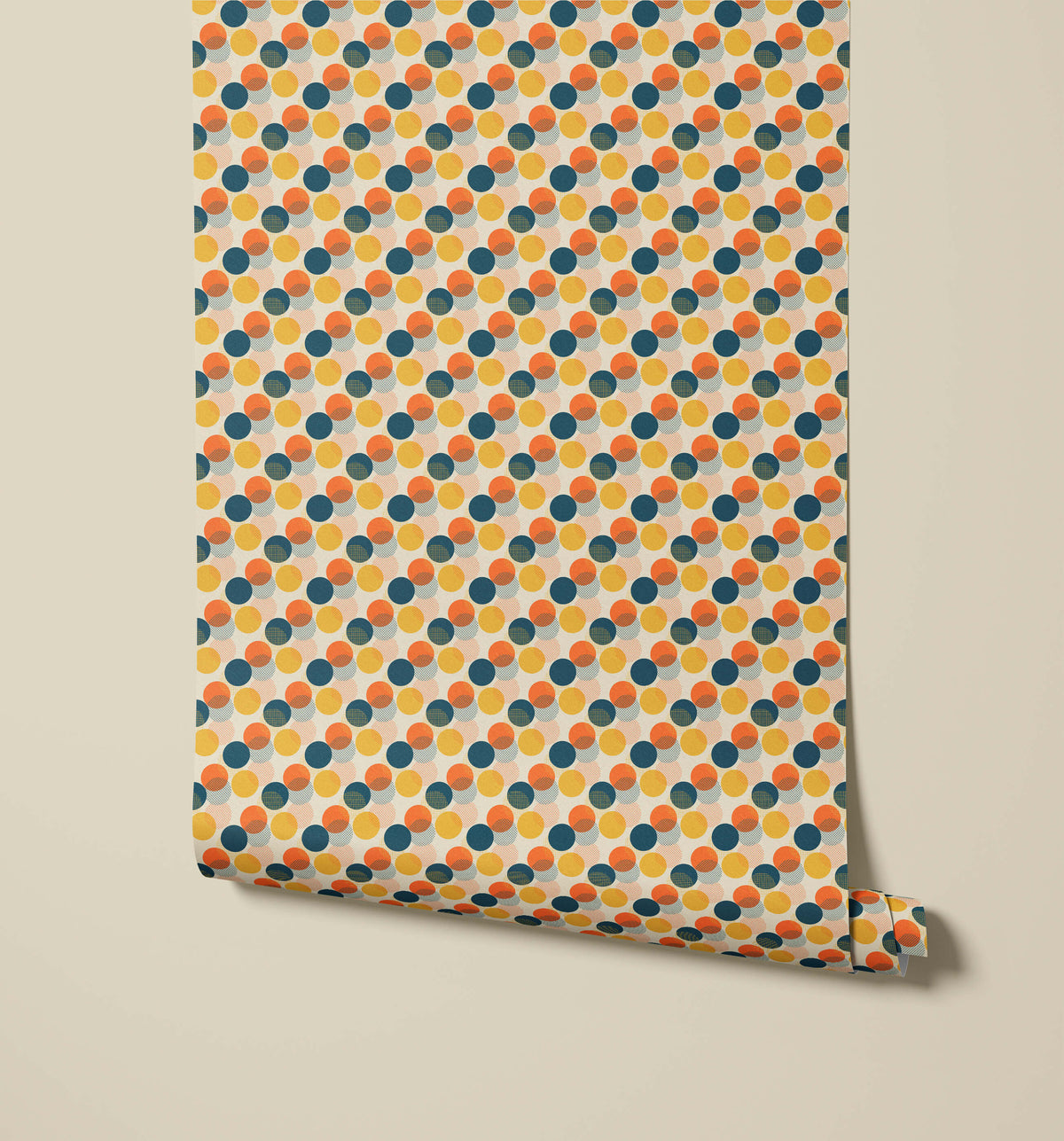 Stoop Introducing Mid-century Circle Wallpaper