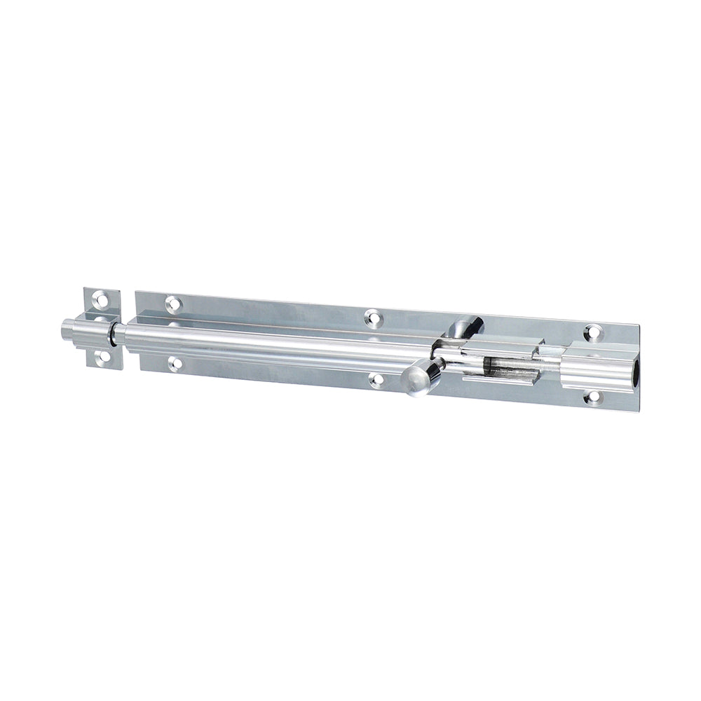 Straight Internal Door Barrel Bolt - Polished Chrome - 150 x 25mm
