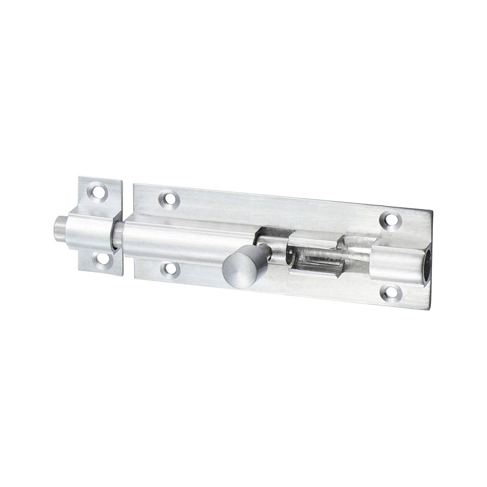 Straight Internal Door Barrel Bolt - Satin Chrome - 75 x 25mm