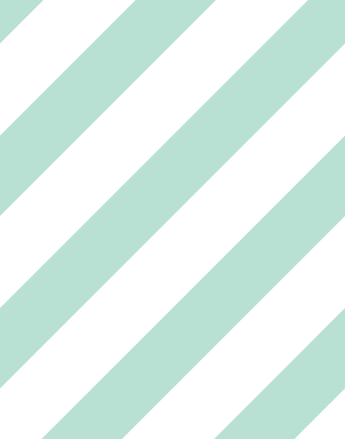 Sundae Childhood Lovely Pastel Striped Wallpaper