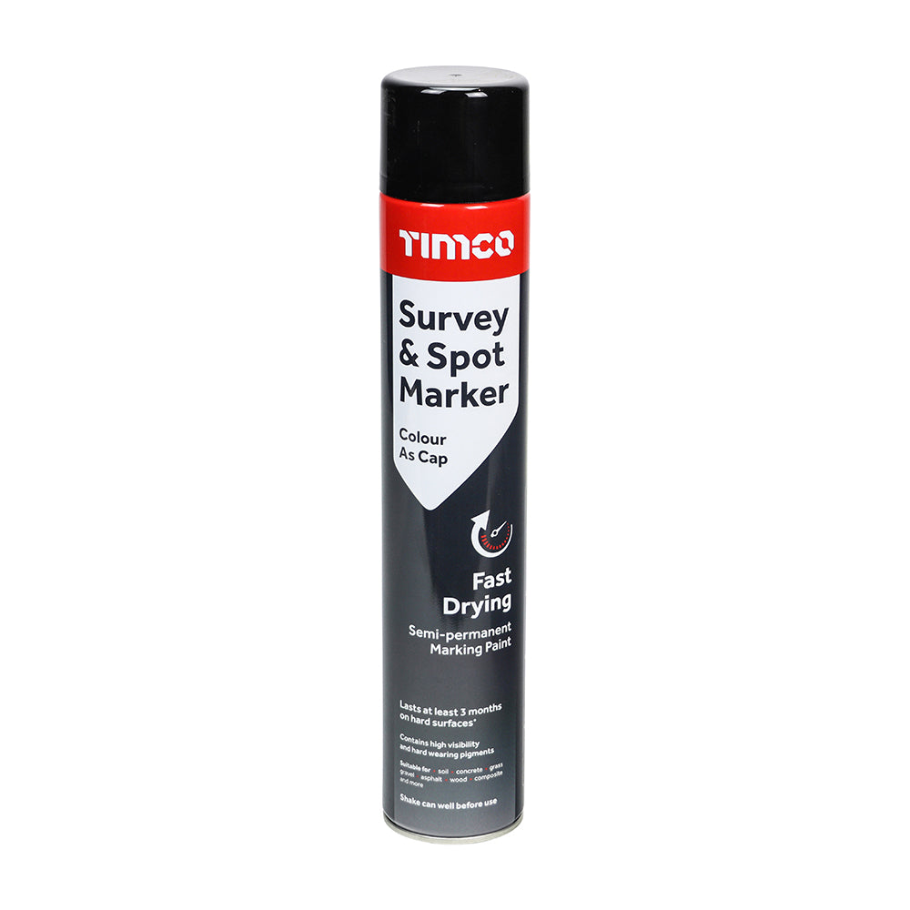 Survey & Spot Market - Aerosol Paint - Black (Coverage)