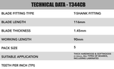 T344CB Double sided Jigsaw Blades - 1211