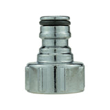 Tap Connector Snap On Male - 3/4" BSPF Metal Chrome