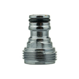 Tap Connector Snap On Male - 3/4" BSPM Brass Nickle Plated