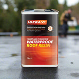 Ultra V1 UV Roof Repair Resin for GRP Roofs, Gutters & Flat Roof Repairs - 2.5/5kg