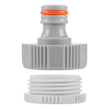 Female Tap Connector 1" or 3/4" BSP Female, Gray/White