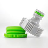 Female Tap Connector 3/4" or 1/2" BSP Female, Green/Gray