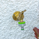 Female Tap Connector 1" or 3/4" BSP Female, Green/Gray