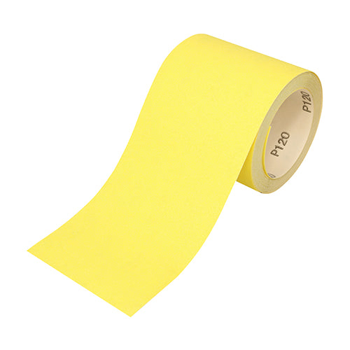 TIMCO Coarse (P40 - P60 Grit) Sandpaper - 115mm x 10m - Yellow