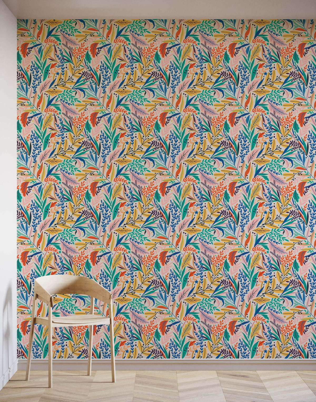 Tate Vibrant Floral Wallpaper
