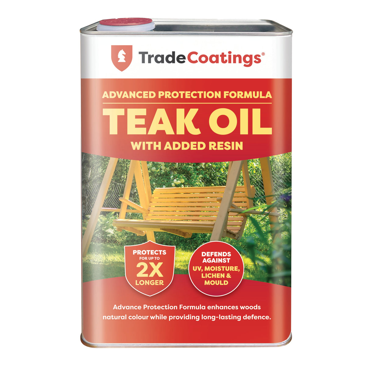 Garden Furniture Teak Oil - Advanced Protection - UV/Moisture/Mould Resistant - 1/5L