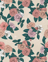Thea Florals Intertwined Delicate Lines Wallpaper