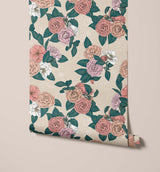 Thea Florals Intertwined Delicate Lines Wallpaper