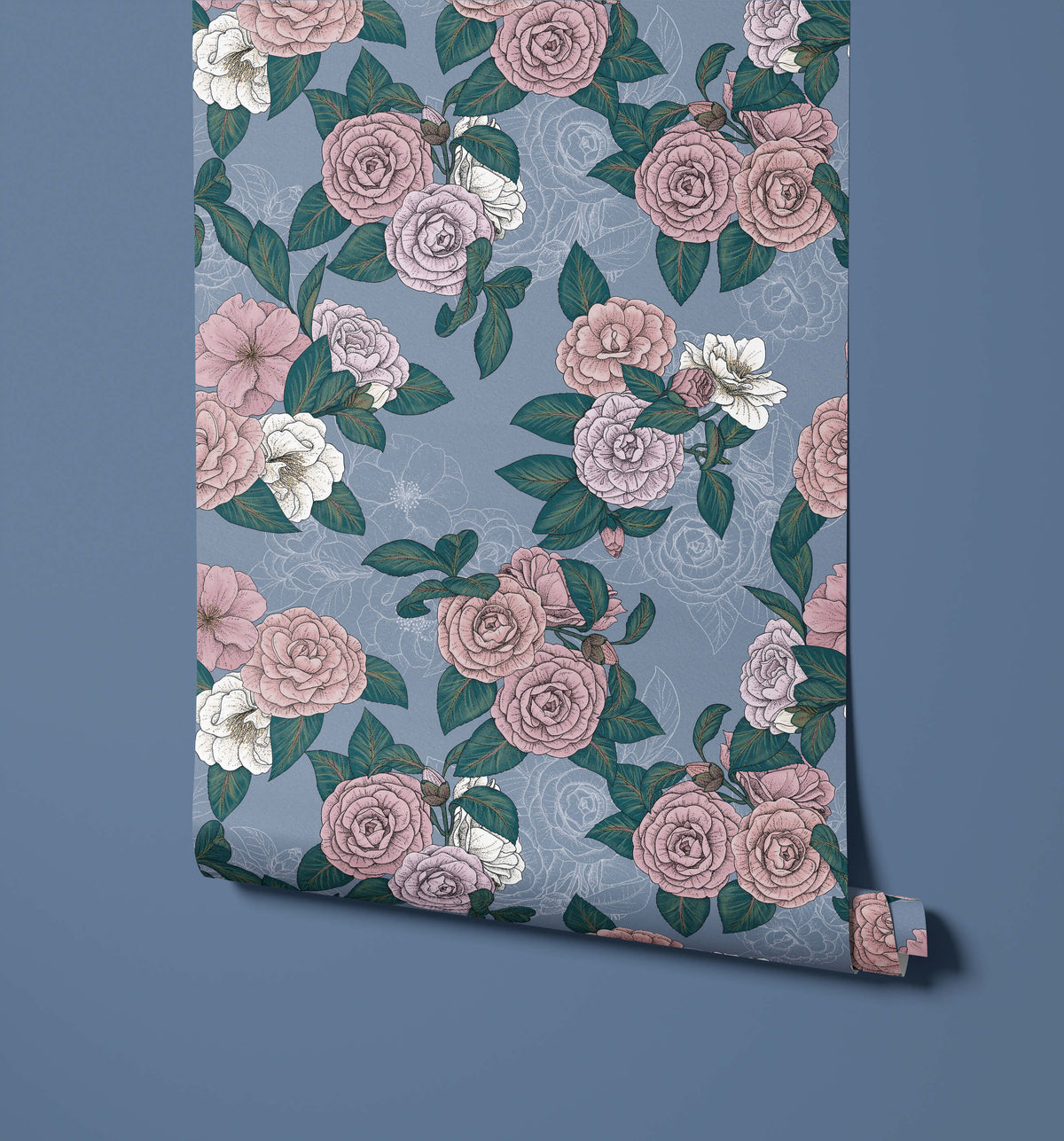Thea Florals Intertwined Delicate Lines Wallpaper