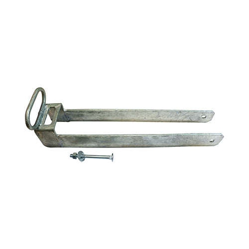Throw Over Gate Loop with Lifting Handle – Hot Dipped Galvanised - 450mm