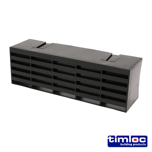Airbrick Vent – Plastic (Blue/Black) – 215 × 69 × 60mm – Pack of 20