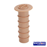 Timloc Cavity Wall Drill Vent – 80mm - Natural, Buff or Terracotta - Box of 50
