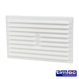 Louvre Vent with Flyscreen – Plastic - White
