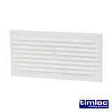 Louvre Vent with Flyscreen – Plastic - White