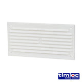 Louvre Vent with Flyscreen – Plastic - White