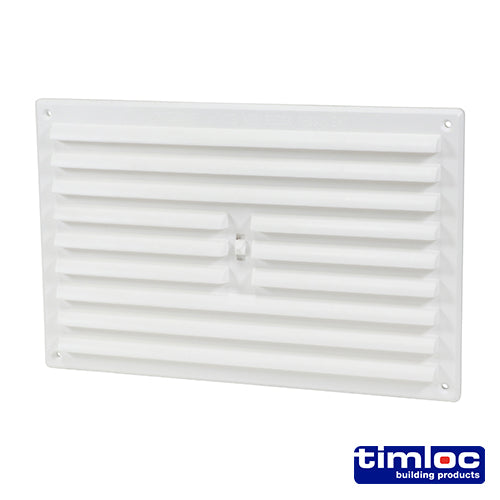 Hit & Miss Vent – Plastic - White