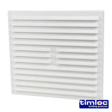 Internal Louvre Vent – Plastic - White
