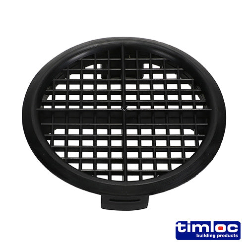 Push-In Soffit Vent - 70mm – Black – Pack of 10