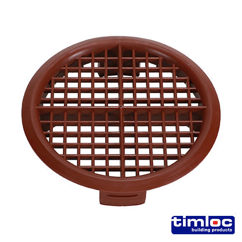 Push-In Soffit Vent - 70mm – Brown – Pack of 10