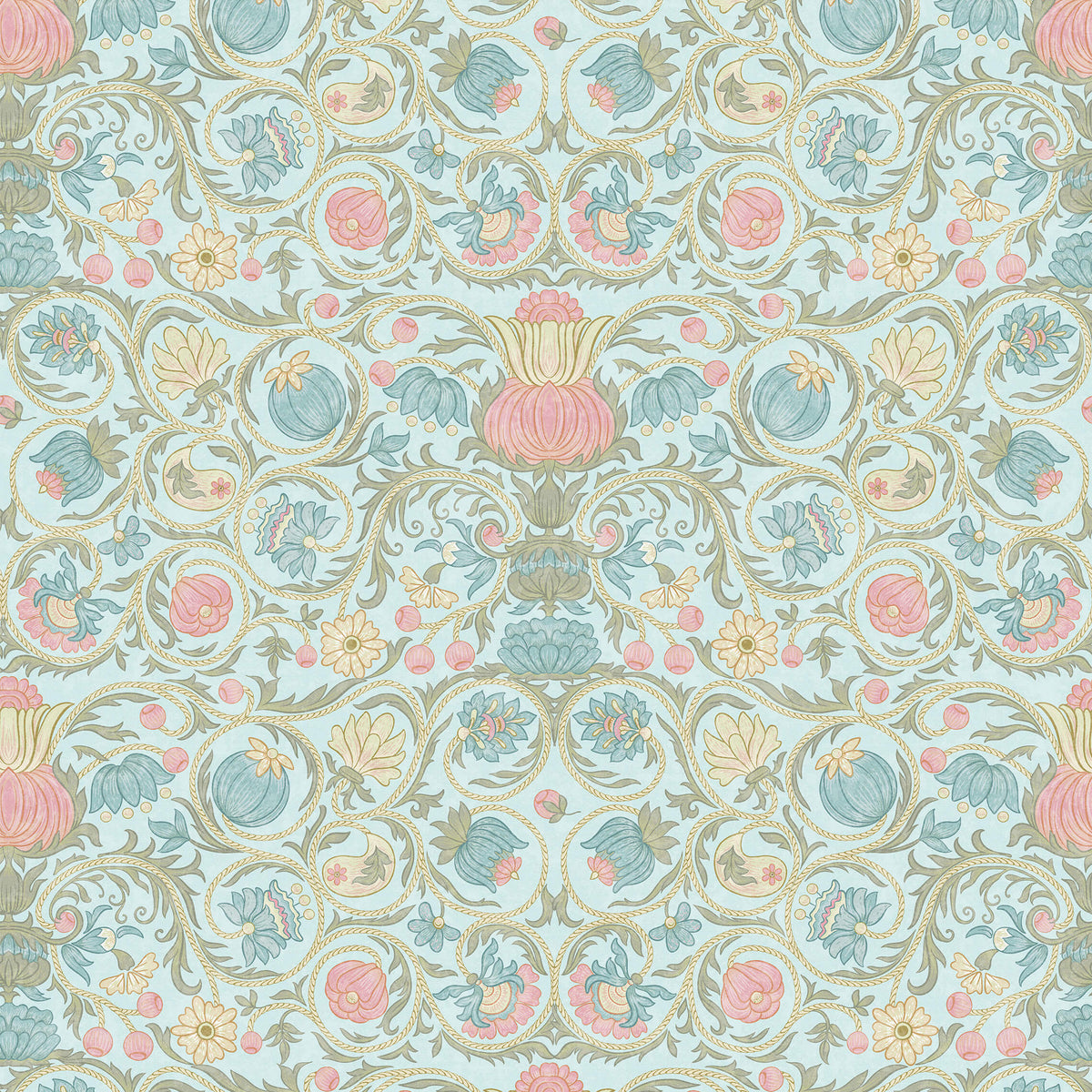 Toulon Heritage Floral Wallpaper