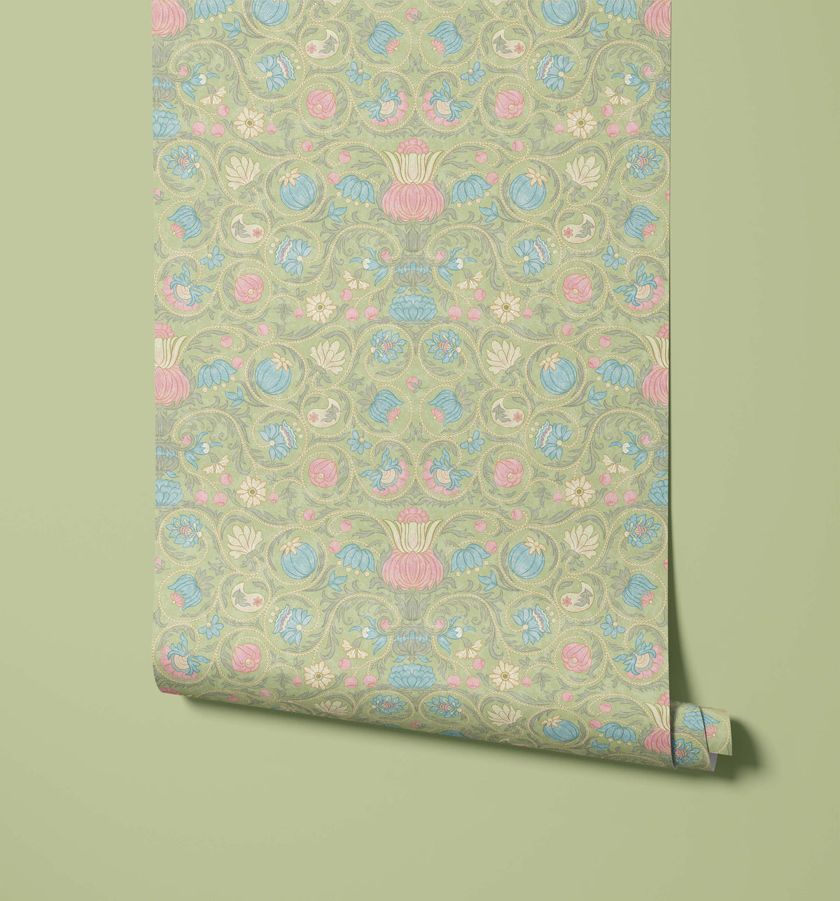 Toulon Heritage Floral Wallpaper