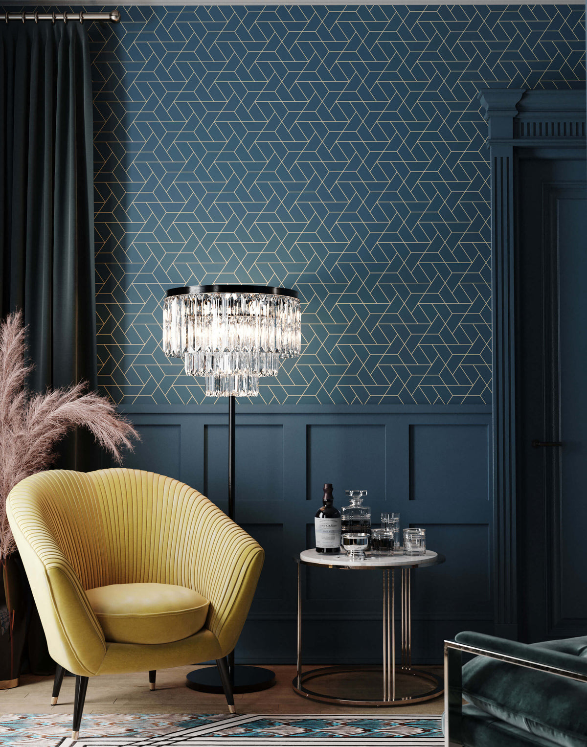 Trive Triangle Geometric Wallpaper