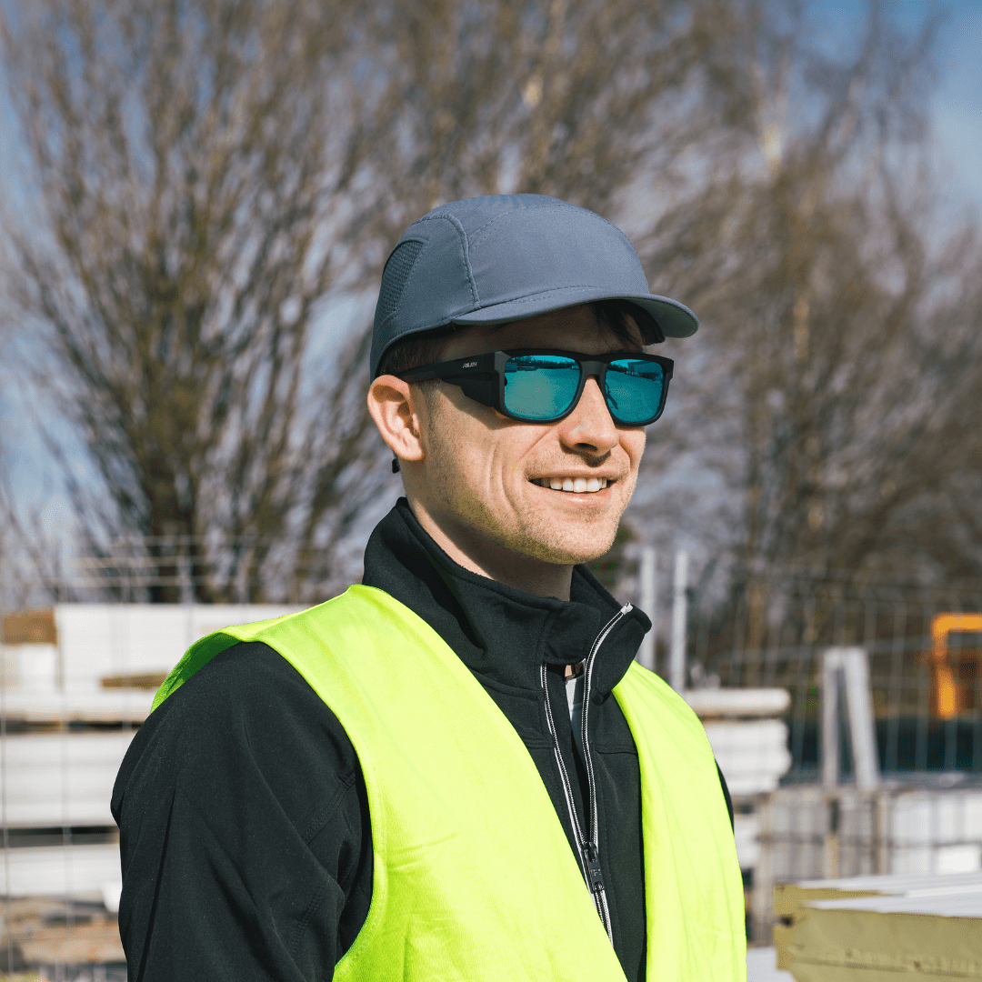 Riley Navigator Twinpack – Blue Mirror Safety Glasses + Blue Mirror Sunglasses