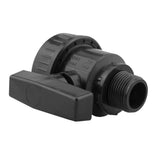 Wall Flange Kit 25mm MDPE + Large Plastic Valve + Geka