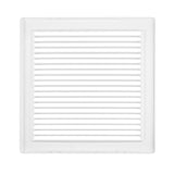 Through Wall Ventilation Kit DL0163 Louvre Vent with White External Vent