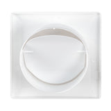 Through Wall Ventilation Kit RICO Timer Switch Fan with White External Vent