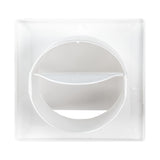 Through Wall Ventilation Kit DL0163 Louvre Vent with White External Vent