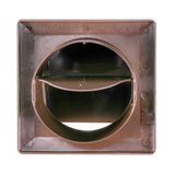 Through Wall Ventilation Kit RICO Standard Fan with Brown External Vent