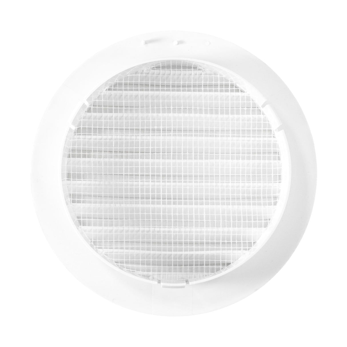 Through Wall Ventilation Kit Round Louvre Vent VC-KRO0184 with Brown External Vent