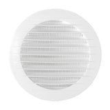 Through Wall Ventilation Kit Round Louvre Vent VC-KRO0184 with White External Vent