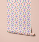 Vegas Blast Past Retro Pastel Wallpaper