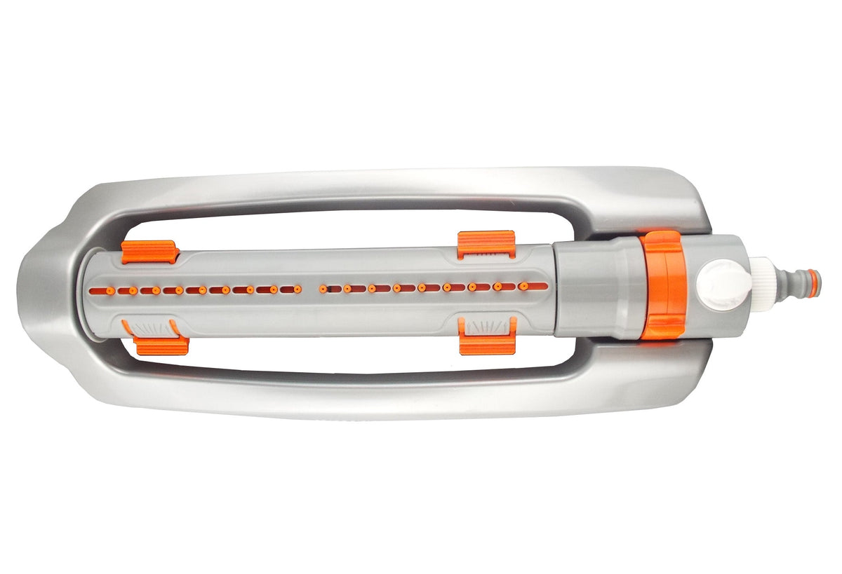 Metal Variable-Width Oscillating Sprinkler White Line