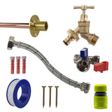 Brass Quick Connect Bib Tap STANDARD Connection Kit