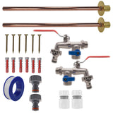 Double Lever Tap BASIC Connection Kit x2